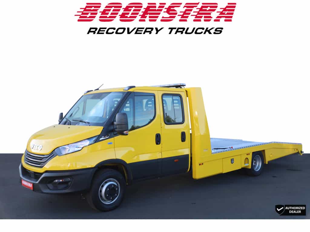 Iveco Daily 70C18 Aut. DoKa Tijhof Aluliner Winch Luchtvering Navi Autotransporter