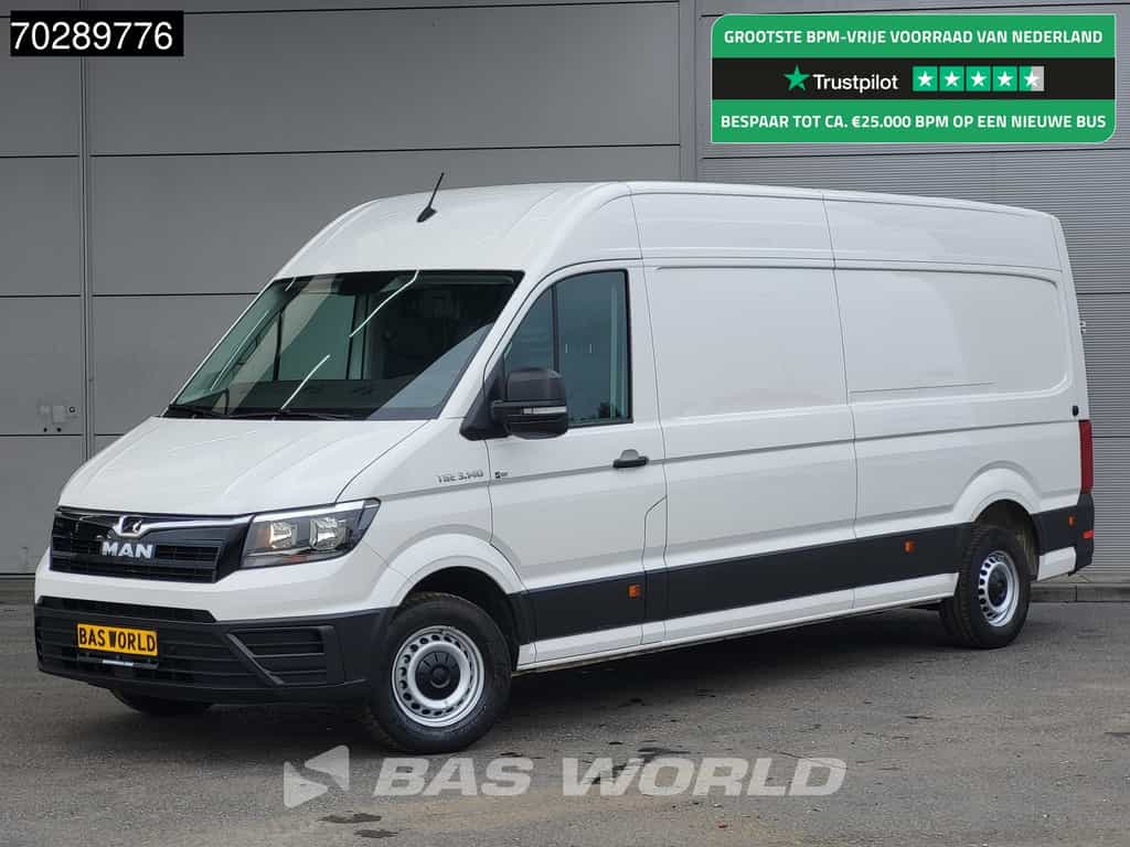 MAN TGE 3.140 Automaat L4H3 Airco Camera Parkeersensoren Euro6 L3H2 15m3 Airco