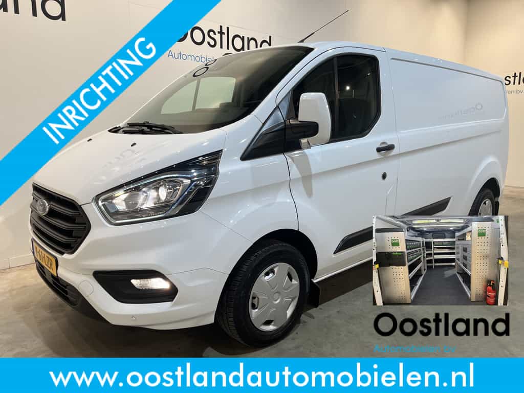 Ford Transit Custom 300 2.0 TDCI L2H1 Trend / Servicebus / Bott Inrichting / Euro 6 / Airco / CarPlay / Camera / Navigatie / 3-Zits