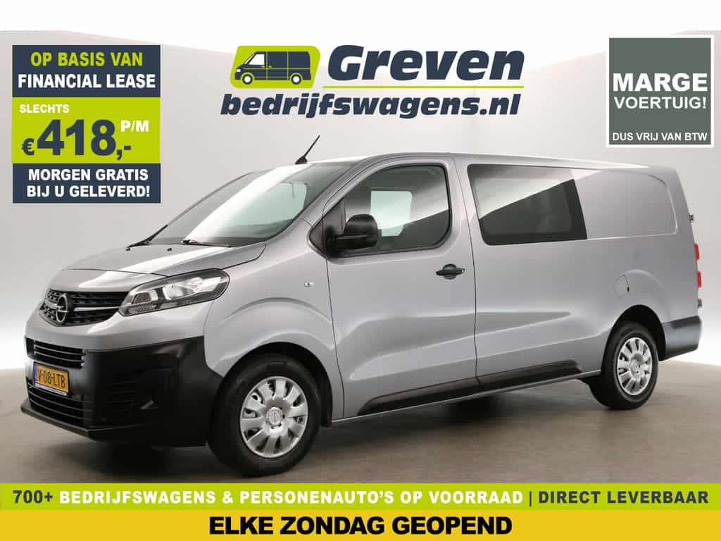 Opel Vivaro 1.5 CDTI L3H1 | MARGE! | Dubbele Cabine | 5 Persoons | Airco Cruise Carplay PDC Elektrpakket
