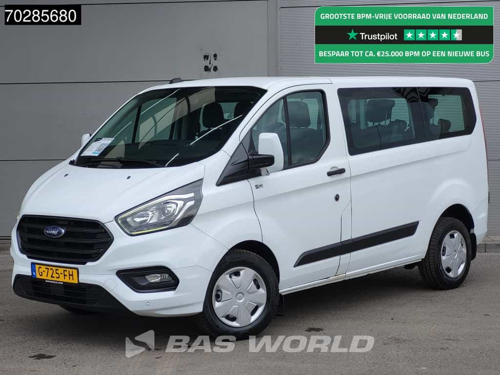 Ford Transit 105pk Personenvervoer Incl.BPM/Ex. BTW 9-Persoons Airco Cruise LED Parkeersensoren Taxi Passenger Transport Kombi Tourer Euro6 L2 Airco Cruise control
