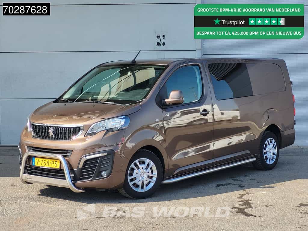 Peugeot Expert 180PK Dubbel Cabine Automaat L3H1 Trekhaak Navi Airco Cruise Camera Parkeersensoren Euro6 DC Doka Mixto L3 Long 4m3 Airco Trekhaak Cruise control