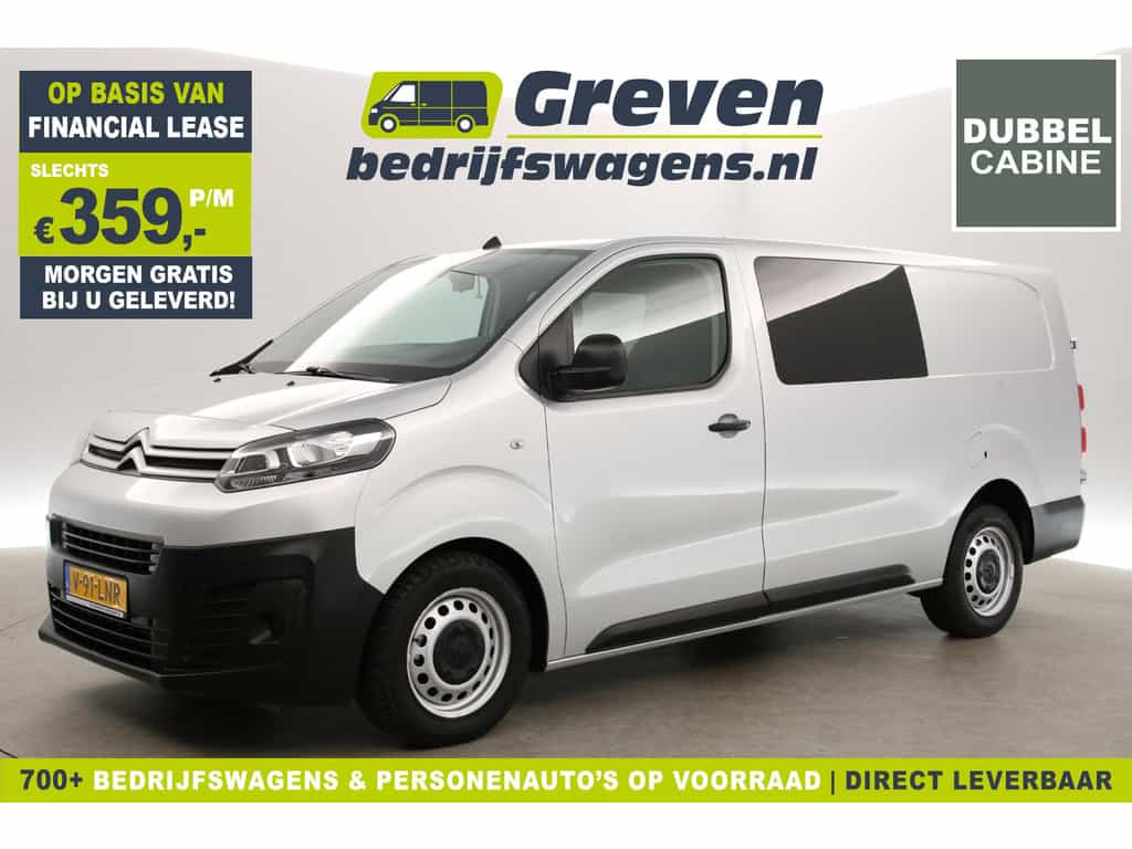 Citroën Jumpy 2.0 BlueHDI L2H1 | MARGE! | Dubbele Cabine | 5 Persoons | Airco Cruise Carplay Navi PDC Trekhaak