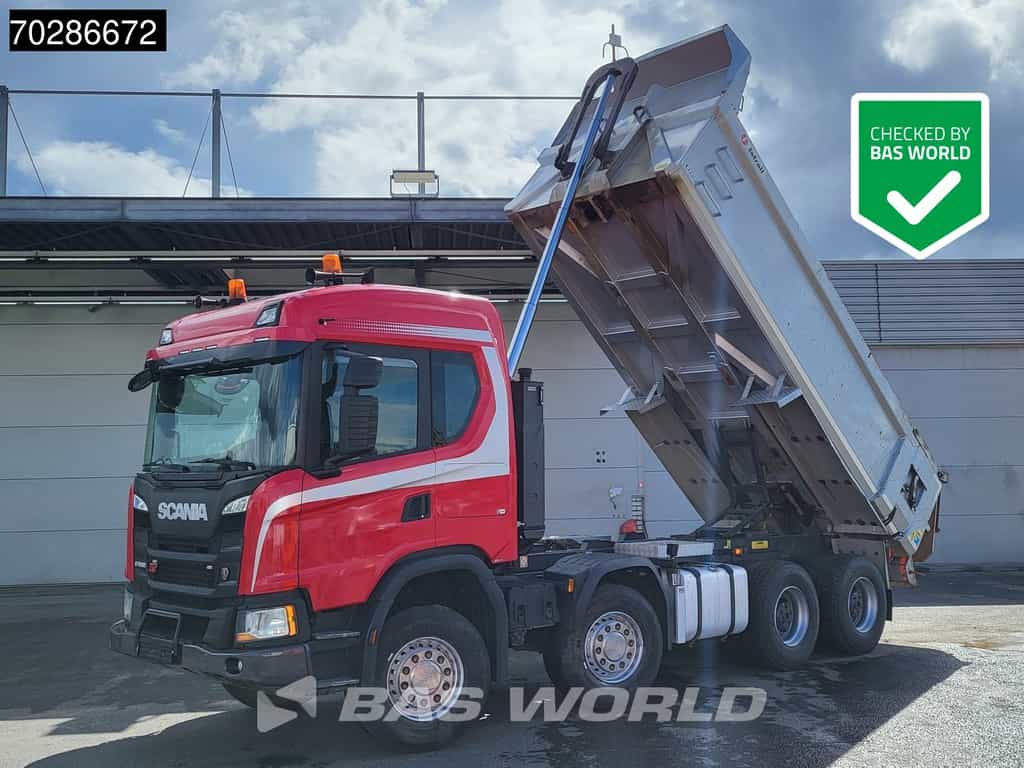 Scania G G500 8X4 15m3 Istrail Tipper Retarder 3-Pedals Steel suspension Big-Axle Navi Euro 6