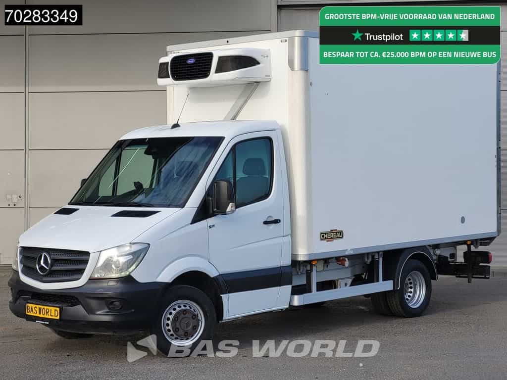 Mercedes Sprinter 519 CDI V6 Koelwagen Bi-Temp Carrier Pulsor 600mt Chereau Vries Vriezer Airco Cruise Camera Euro6 Koel Koeler Kühl Kühler Frigo 11m3 Airco Cruise control