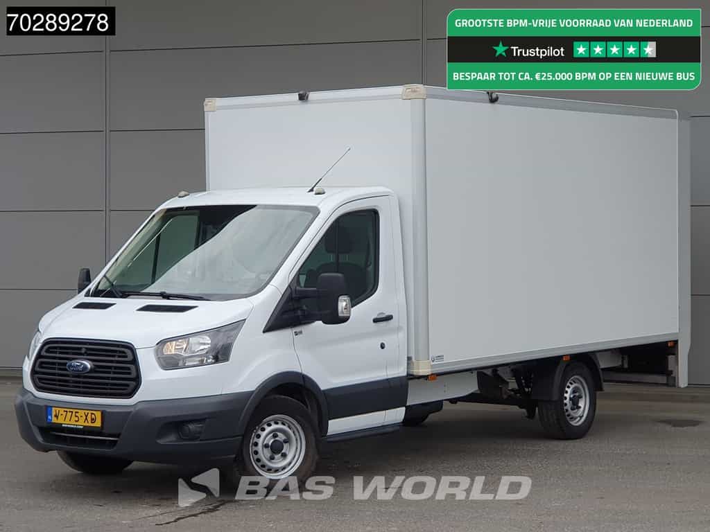 Ford Transit 130pk Laadklep Zijdeur Bakwagen 360camera Airco Euro6 Meubelbak Koffer 19m3 Airco