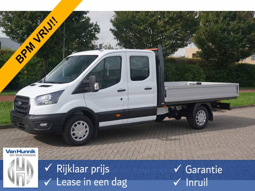 Ford Transit 350L 170PK Doka L4 RWD BPM VRIJ!! Airco, Camera, 230V Omv. 3.5T Trekhaak!! NR. 410