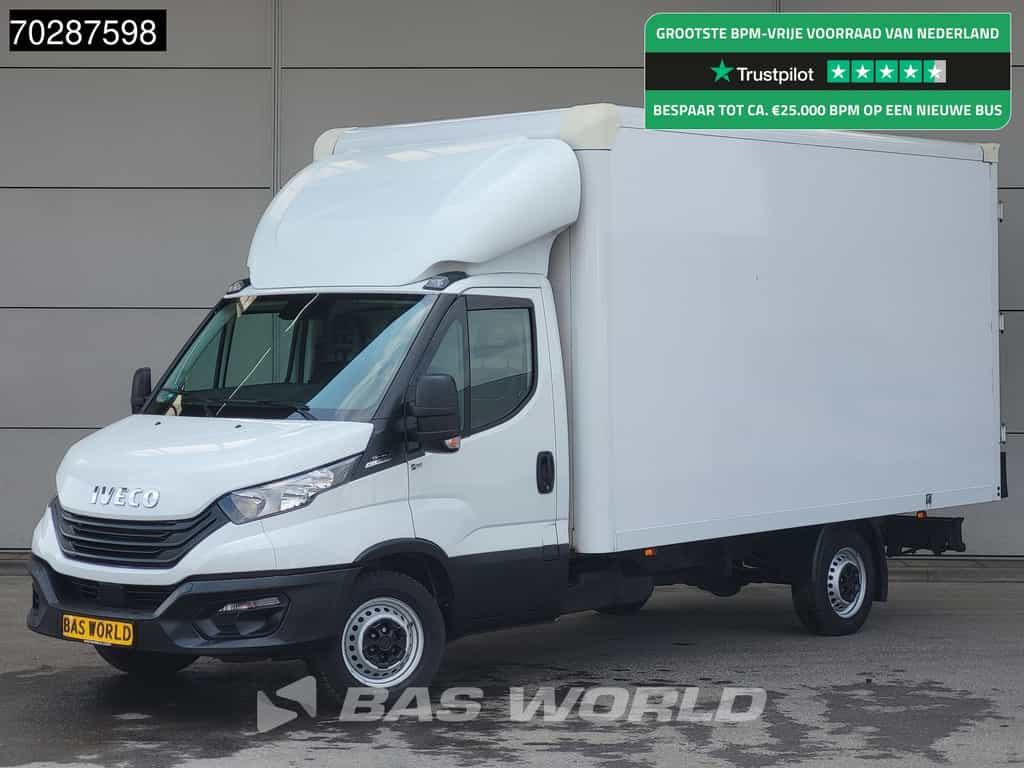 Iveco Daily 35S16 Automaat Bakwagen Achterdeuren 160PK Airco Camera Euro6 Meubelbak Koffer 21m3 Airco