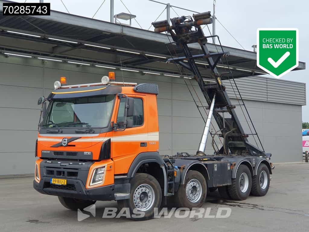 Volvo FMX FMX 500 8X4 NL-Truck 28tons SAWO cable lift Steelsuspension Retarder Automatic Euro 6