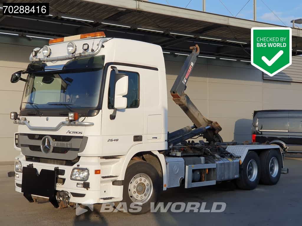 Mercedes Actros Actros 2648 6X4 HIAB XR20SL56  Hooklift Big-Axle Automatic Euro 5