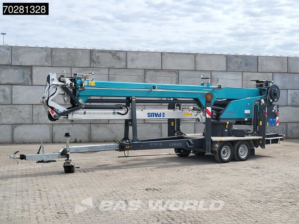 Paus PTK31 2 assen 661 Betriebsstun. 31meter Aanhangerkraan op 3500kg