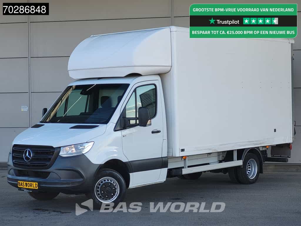 Mercedes Sprinter 514 CDI Laadklep Zijdeur Bakwagen Airco Cruise Euro6 Meubelbak Koffer 21m3 Airco Cruise control
