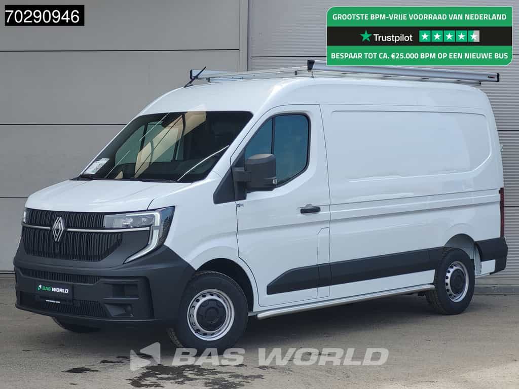 Renault Master 130PK L2H2 2025 model Imperiaal Sidebars LED CarPlay Cruise Airco Camera 10m3 Airco Cruise control
