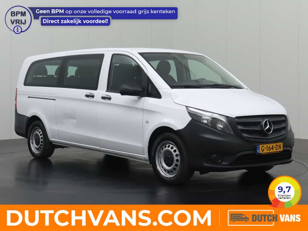 Mercedes-Benz Vito 114BlueTEC 7G-Tronic Automaat Personenbus | 9-Persoons | Extra Lang | Airco | Cruise | BPM vrij !!! | 2-2-2-3 Stoelopstelling