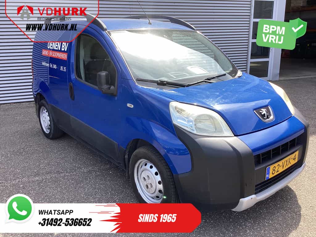 Peugeot Bipper 1.4 HDi EXPORT ONLY Rijdt prima/ Carkit/ Betimmerd/ Radio/ Trekhaak