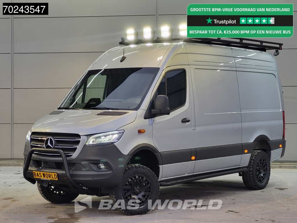 Mercedes Sprinter 319 CDI Automaat L2H2 4x4 New Model! Overland Special Off Grid ACC Camera MBUX Allrad 4WD Camper basis 10m3 Airco