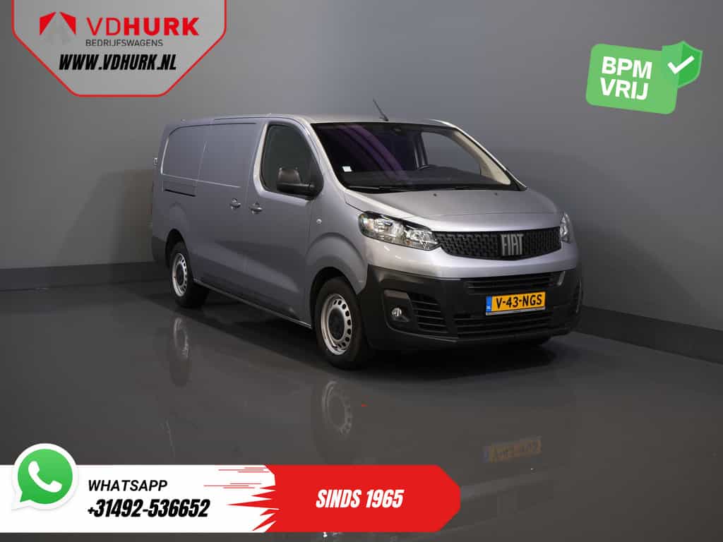 Fiat Scudo 2.0 MJ 145 pk L3 BPM VRIJ! Adapt.Cruise/ Climate/ Keyless/ Carplay/ Camera/ PDC