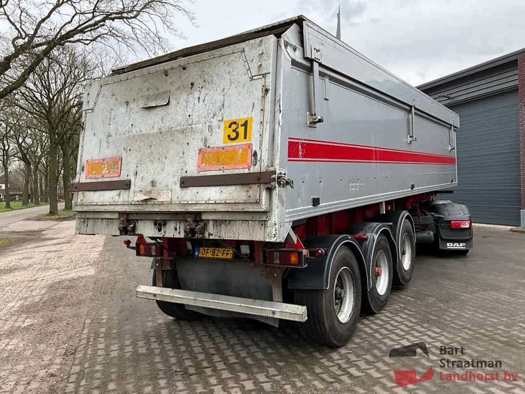 Bulthuis TSTA04 3 assige trailer, aluminium kipper met milieukleppen. BS1608