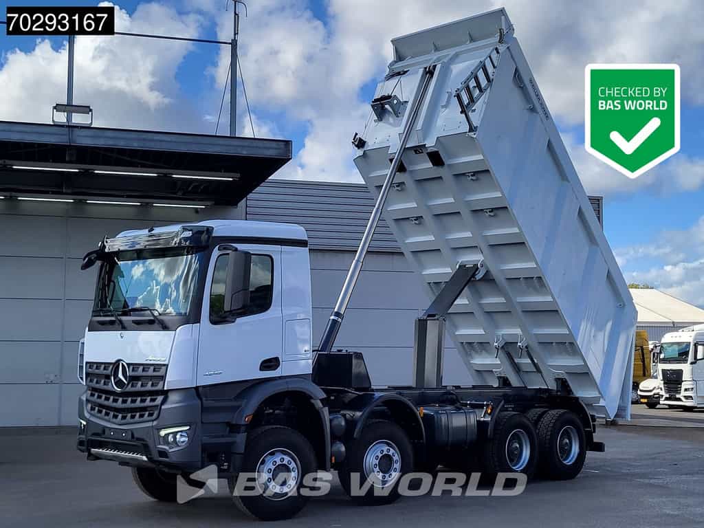Mercedes Arocs 4245 8X4 New! 22m3 Meiller Kipper Big-Axle Steelsuspension Manual Euro 3