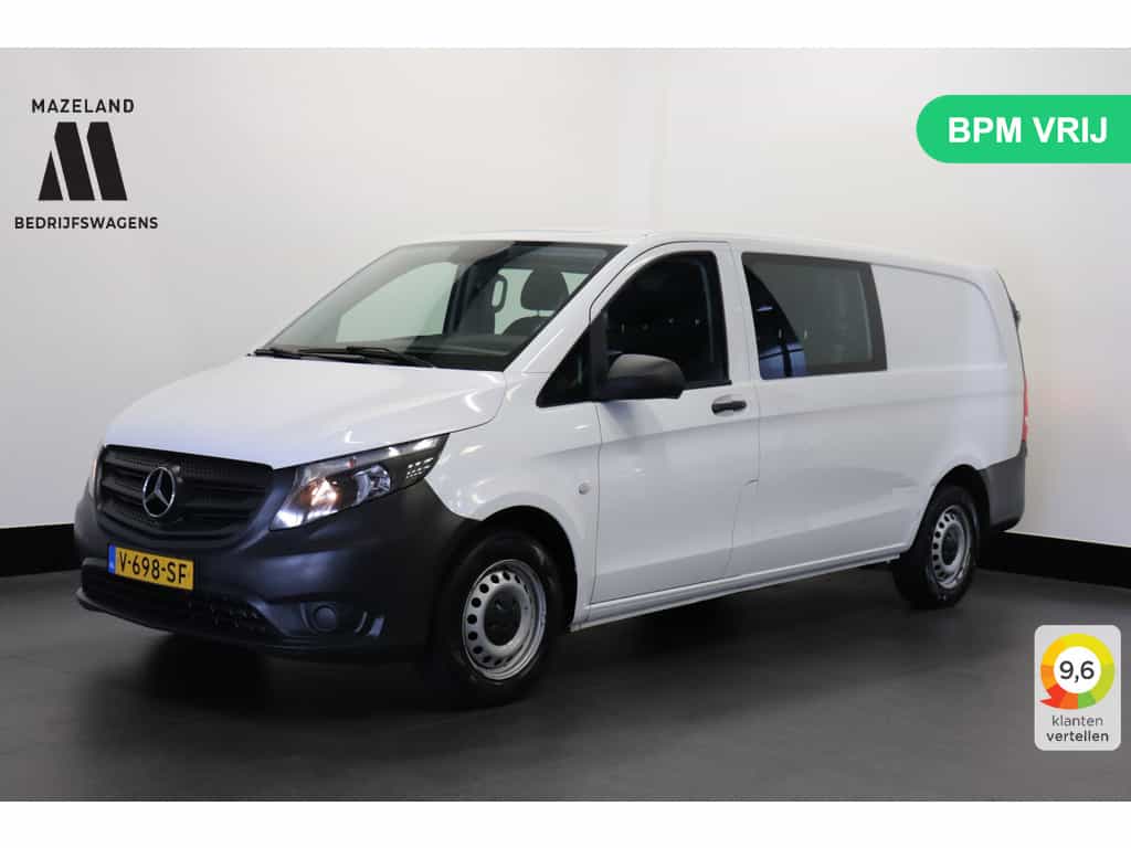 Mercedes-Benz Vito 114 CDI Extra Lang Dubbele Cabine EURO 6 - Airco - Cruise - Trekhaak - €18.950,- Excl.