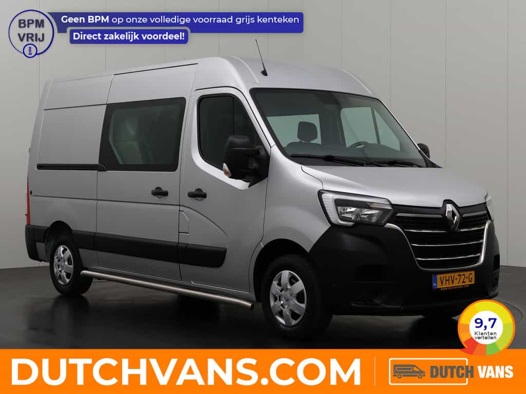 Renault Master 2.3 dCi 180PK L2H2 Dubbele Cabine | 2xSchuifdeur | Navigatie | Camera | Trekhaak | Airco | Cruise