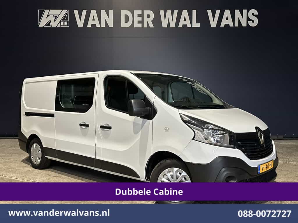 Renault Trafic 1.6 dCi L2H1 Dubbele cabine Euro6 Airco | 6-Zits | Navigatie | Cruisecontrol | Trekhaak | Parkeersensoren Bluetooth telefoonvoorbereiding