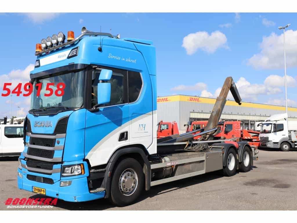 Scania R500 6X2 Retarder VDL Haakarm Standclima Leder Navi Camera