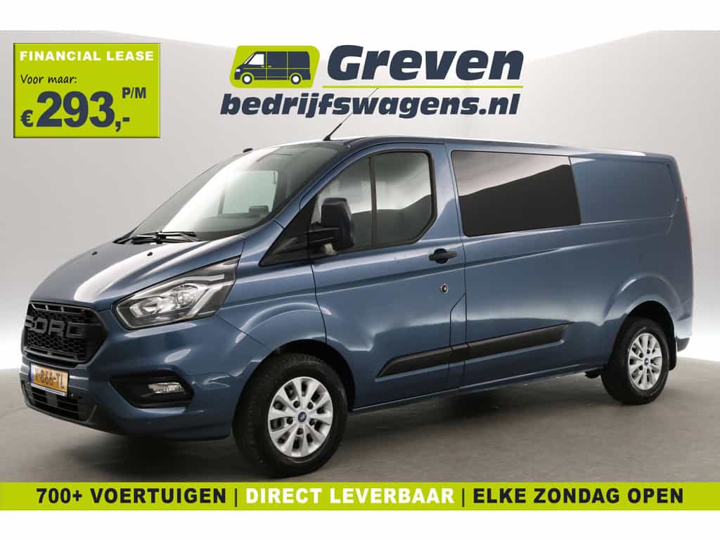 Ford Transit Custom 2.0 TDCI L2H1 | Euro6 | DC | 6-Zits | Carplay | Cruise | Airco | Navigatie | Trekh. | Parkeersens.