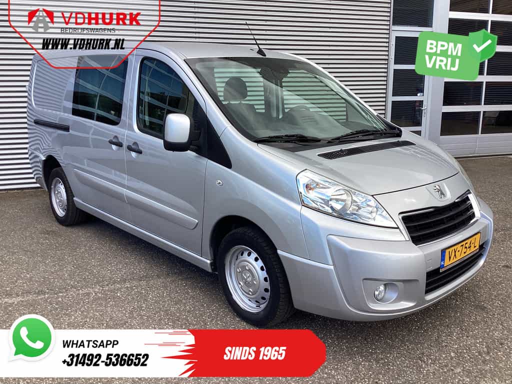 Peugeot Expert 2.0 HDI 130 pk L2 Dubbel Cabine DC EXPORT Airco/ Cruise/ Navi/ PDC/ Trekhaak