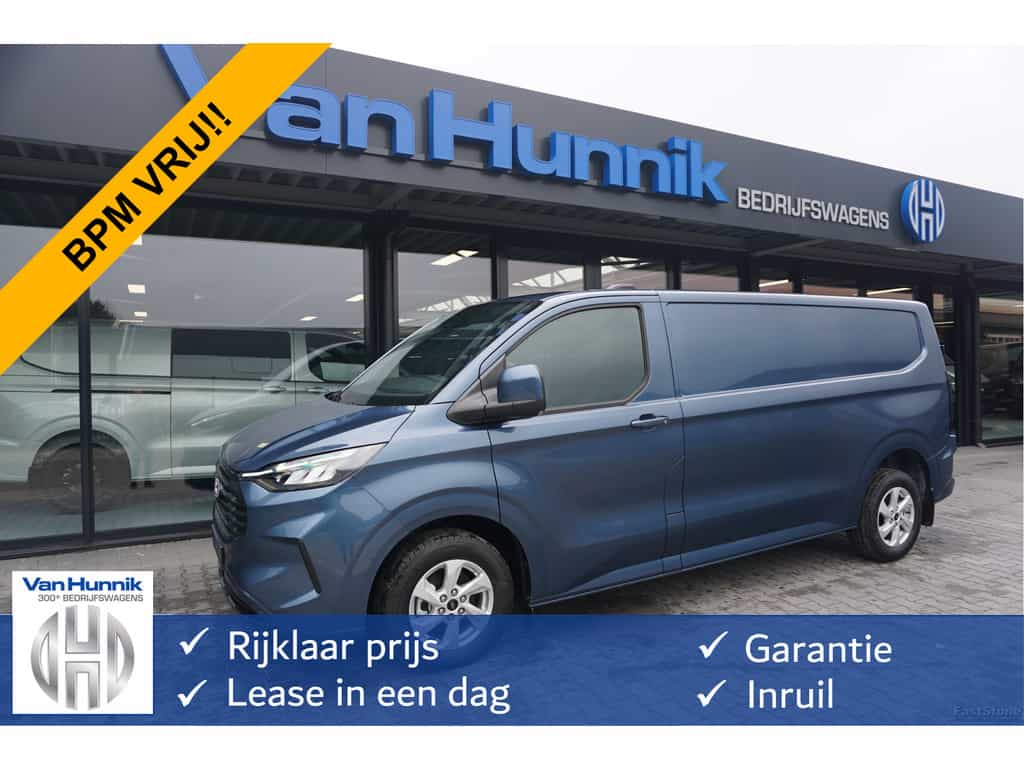 Ford Transit Custom 300L 136PK Limited BPM VRIJ!! Navi, Cam, Adap. Cruise, 16" LM!! NR. A224