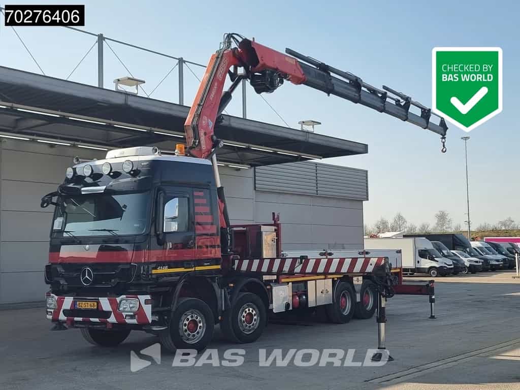 Mercedes Actros 4146 8X4 FASSI F600AXP.26 Crane Kran NL-Truck Euro 5