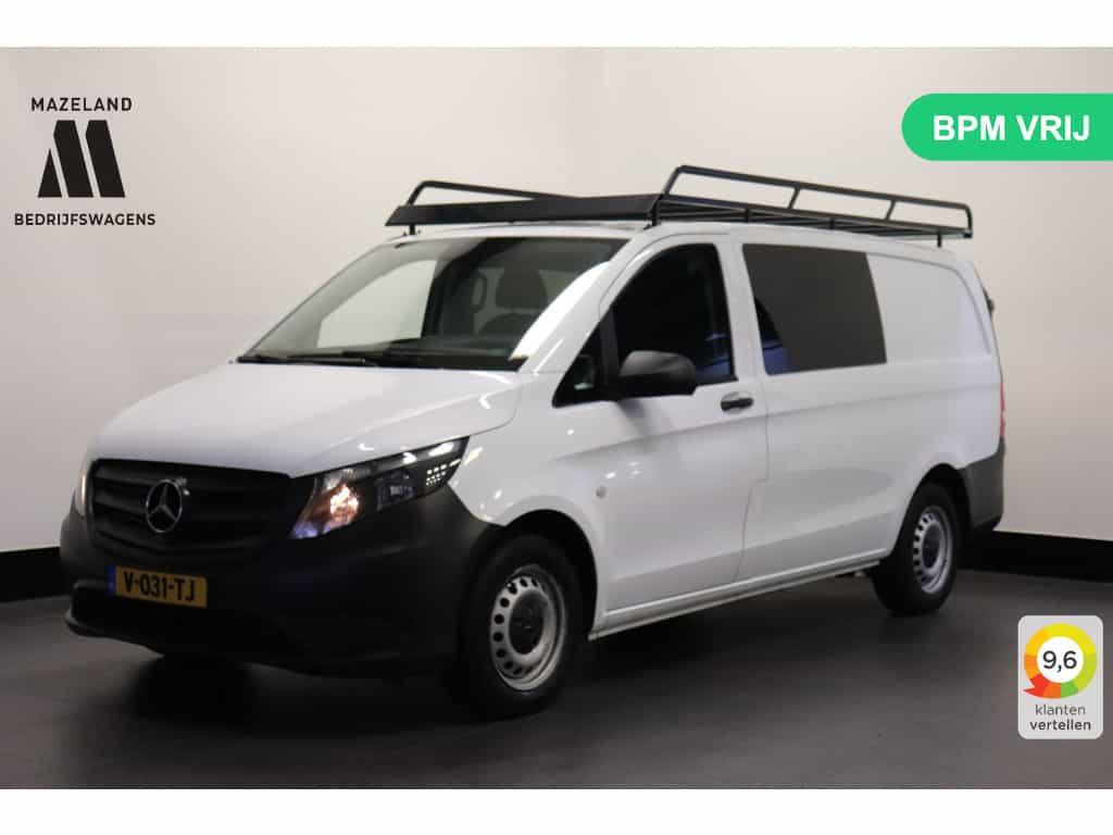 Mercedes-Benz Vito 111 CDI Lang Dubbele Cabine EURO 6 - Airco - Navi - Cruise - PDC - €17.950,- Excl.