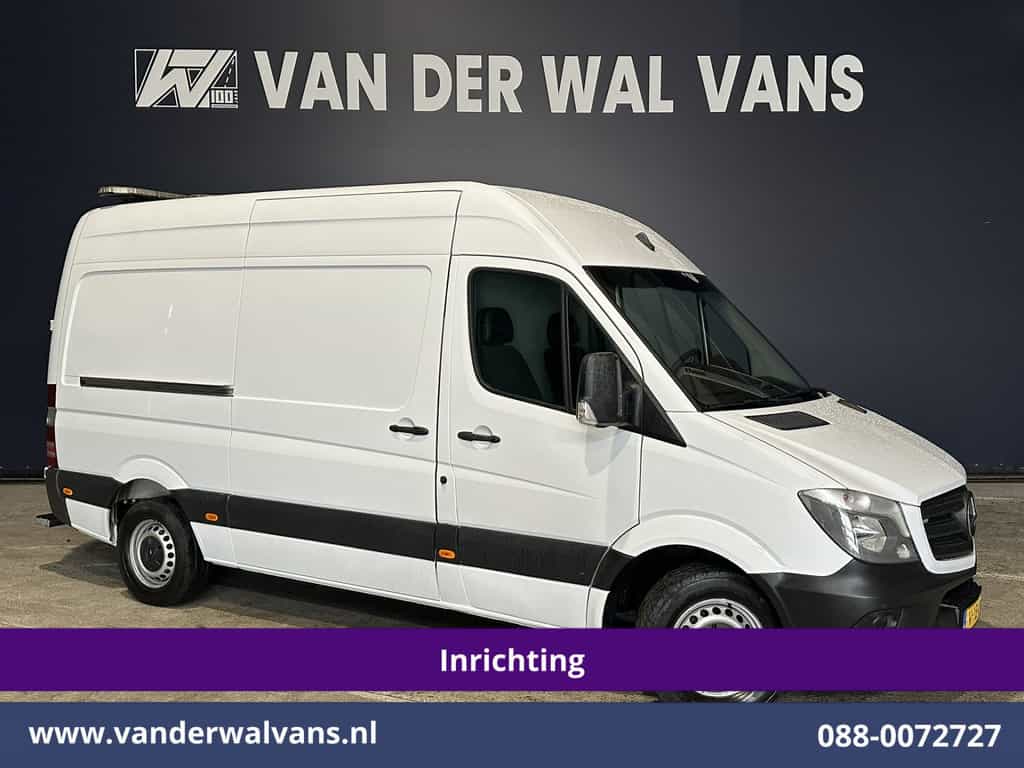 Mercedes-Benz Sprinter 316CDI 163pk L2H2 Professionele inrichting Euro6 Airco | Cruisecontrol | Chauffeursstoel 2800kg Trekhaak,  Parkeersensoren