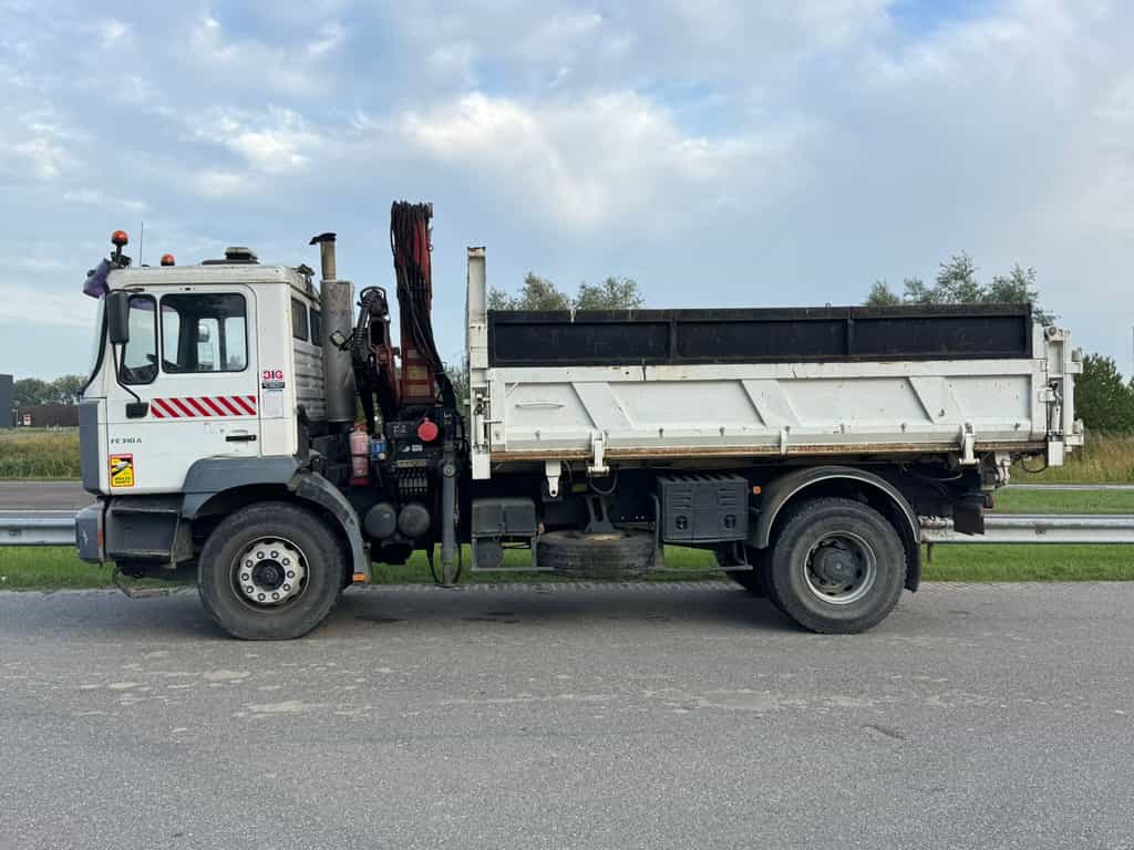 MAN 19.310 4x2 kipper with HMF 1463K2 Crane