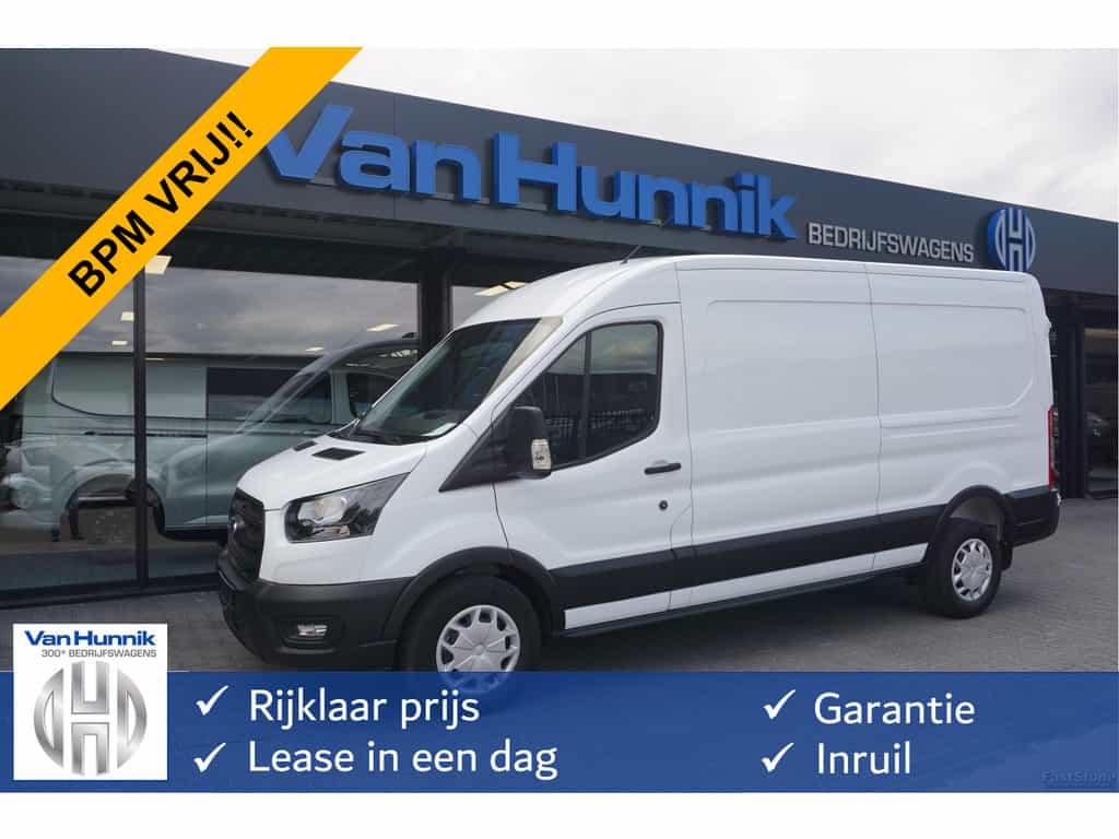 Ford Transit 350L 130PK L3H2 Trend BPM VRIJ!! 12" Sync Navi, Camera, Adap. Cruise, Trekhaak!! NR. A18
