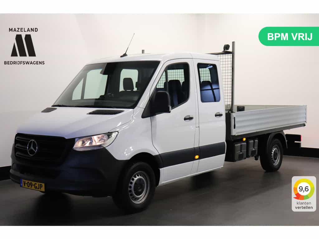 Mercedes-Benz Sprinter 314 2.2 CDI L3 Dubbele Cabine EURO 6 - Openlaadbak - Airco - Trekhaak - €26.900,- Excl.