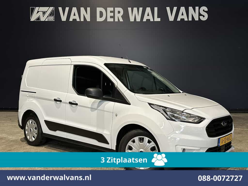 Ford Transit Connect 1.5 EcoBlue 101pk L1H1 Euro6 Airco | 3-Zits | Trekhaak | Stoelverwarming | Verwarmde voorruit Parkeersensoren, Bijrijdersbank
