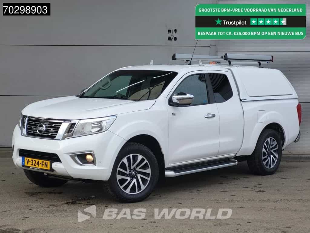 Nissan Navara 160PK Trekhaak Navi Airco Cruise Camera Parkeersensoren Standkachel Werkplaatsinrichting Euro6 Airco Trekhaak Cruise control