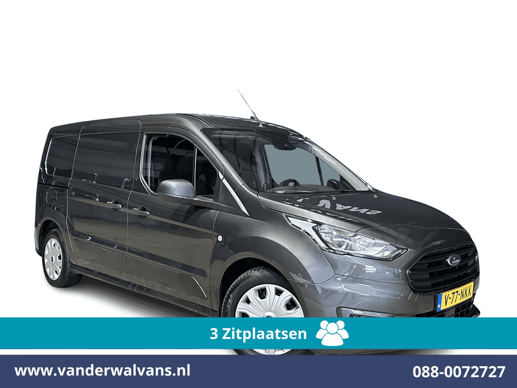 Ford Transit Connect 1.5 EcoBlue 100pk L2H1 Euro6 Airco | 3-Zits | Camera | Navigatie | Verwarmde voorruit Parkeersensoren, Bijrijdersbank