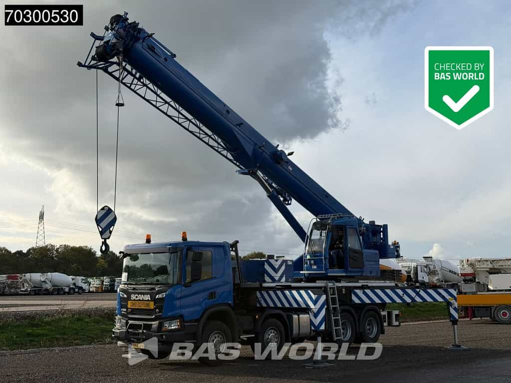 Scania P P450 8X4 Palfinger/SANY SPC500E Telescopic Crane Retarder Navi Automatic Euro 6