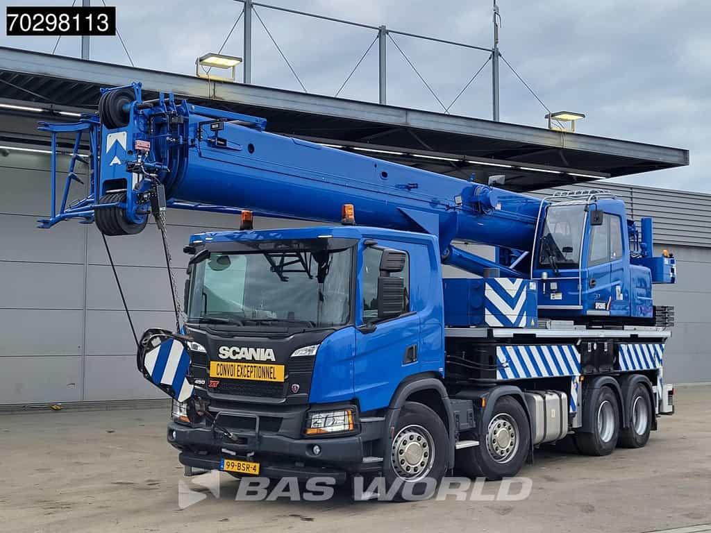 Scania P P450 8X4 Palfinger/SANY SPC500E Telescopic Crane Retarder Navi Automatic euro 6