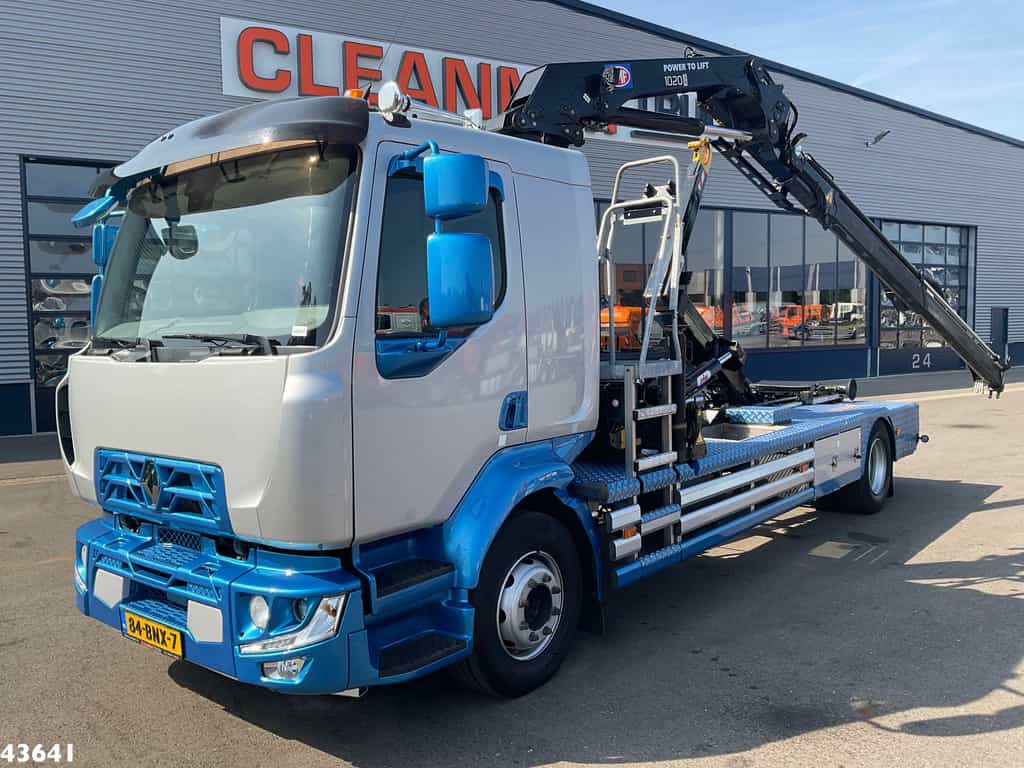Renault D 240 Euro 6 HMF 10 Tonmeter laadkraan Just 66.850 km!