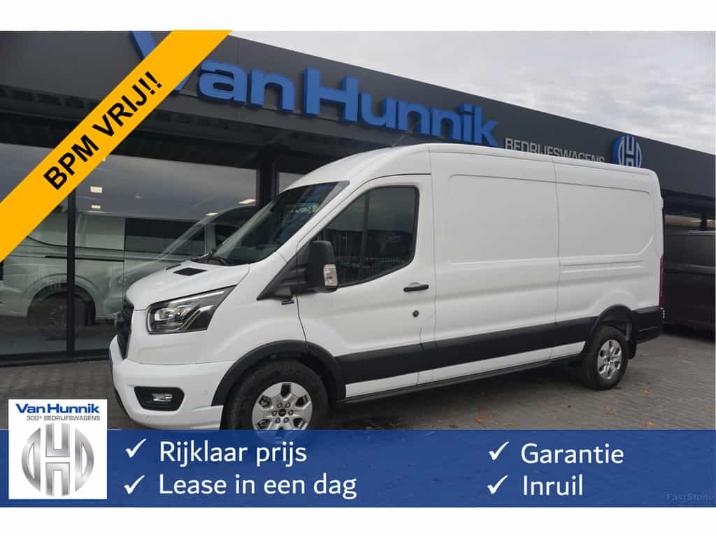 Ford Transit 350L L3H2 Limited AUT-10 RWD 165PK BPM VRIJ 3.5T Trekhaak, Navi, Adap. Cruise, 360° Cam!! NR. A190