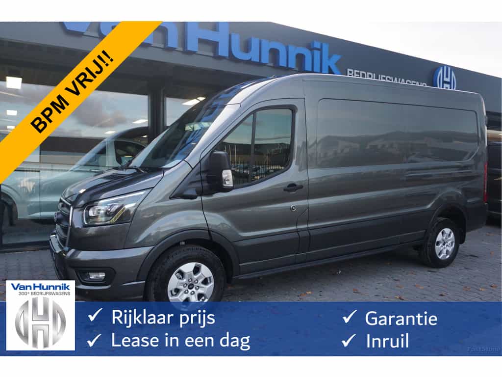 Ford Transit 350L L3H2 Limited AUT-10 RWD 165PK BPM VRIJ 3.5T Trekhaak, Navi, Adap. Cruise, 360° Cam!! NR. A193