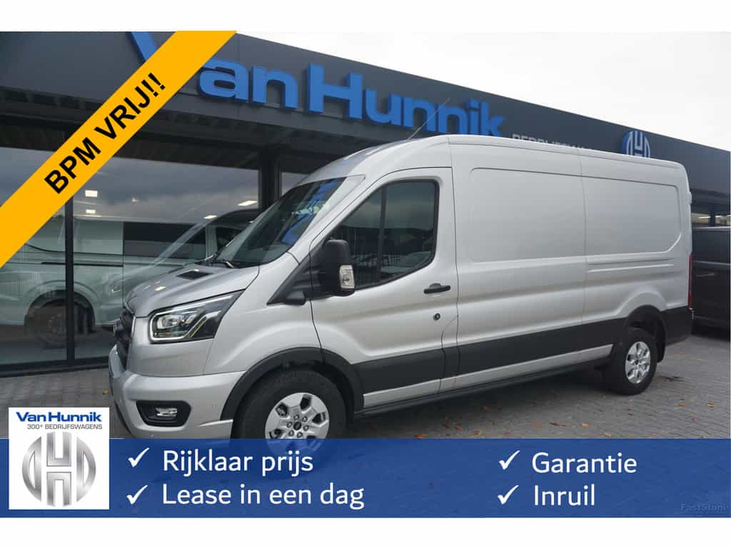 Ford Transit 350L L3H2 Limited AUT-10 RWD 165PK BPM VRIJ 3.5T Trekhaak, Navi, Adap. Cruise, 360° Cam!! NR. A215