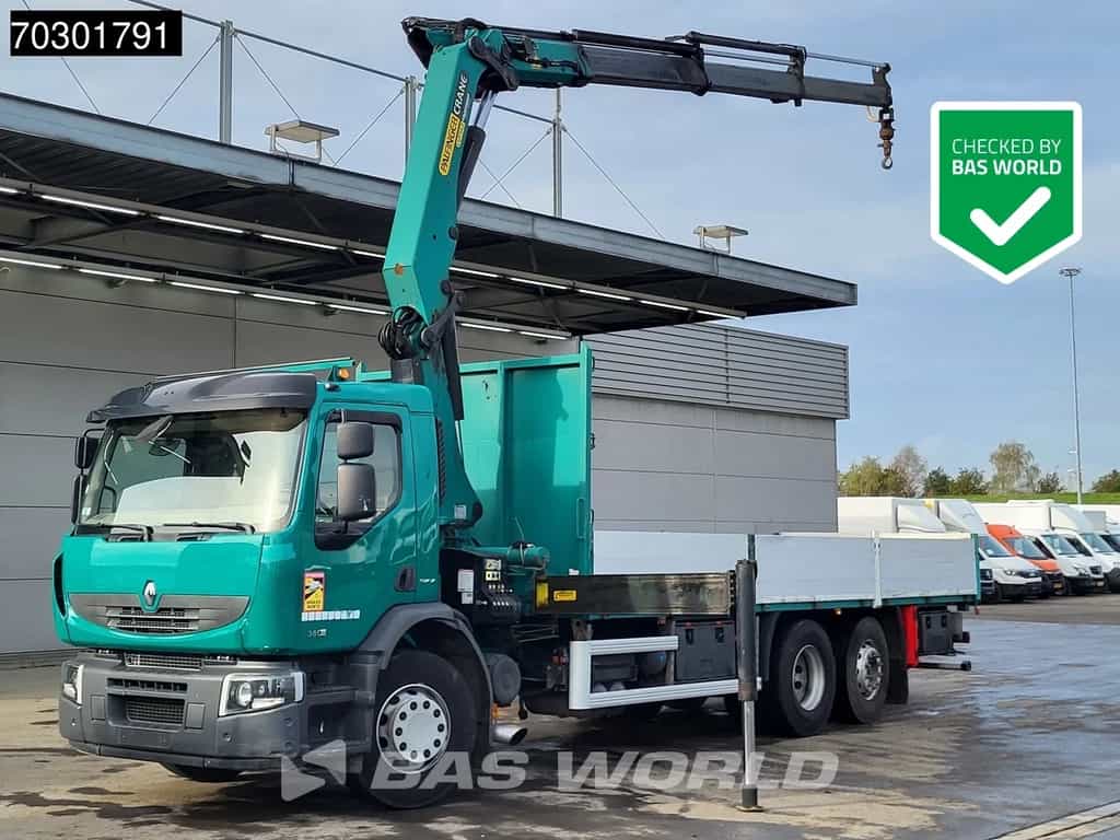 Renault Premium 380 6X2 Palfinger PK20002 Crane Kran Lift+Steering Axle Air suspension Euro 5