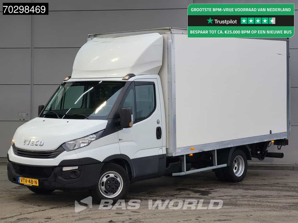 Iveco Daily 35C16 Laadklep Dubbellucht Bakwagen 160PK Airco Cruise Euro6 Meubelbak Koffer Airco Cruise control