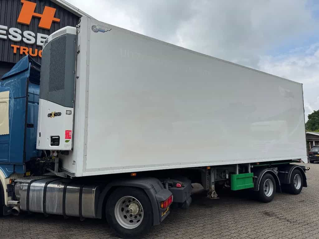 Draco B-DOUBLE LZV Stuuras/Lenkachse Thermo King SLX 100, Top conditie refrigerated semi-trailer