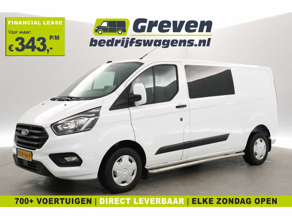 Ford Transit Custom 2.0 TDCI L2H1 | Euro6 | DC | 6-Zits | Airco | Cruise | Carplay | Trekh. | Navi | Parkeersens.