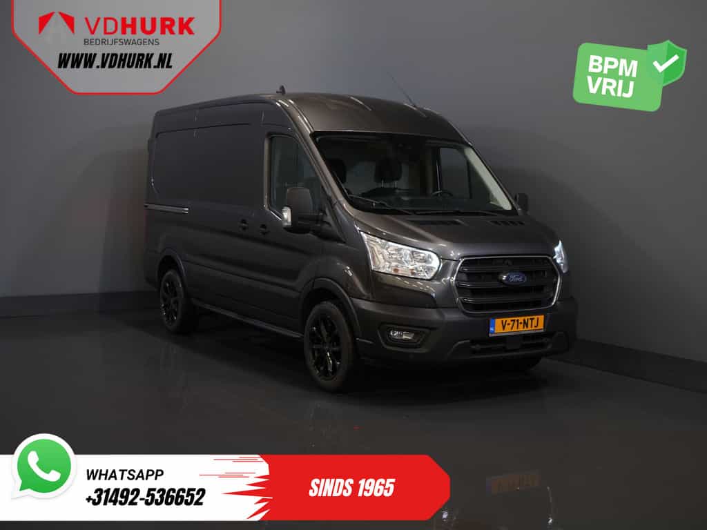 Ford Transit 350 2.0 TDCI 170 pk Aut. L2H2 18" LMV/ Carplay/ Navi/ Camera/ Inrichting/ Trekhaak/ PDC/ Cruise/ Airco